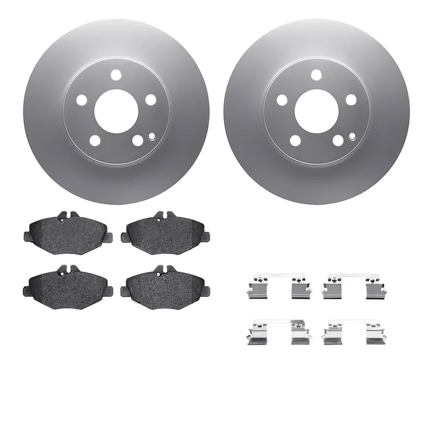R1 Concepts WDTH1-63034 Brake Rotors - Carbon Coated W/ Euro Ceramic Pads & Hdw
